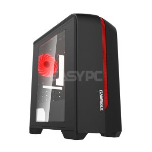 Gamemax H601BR Mini Atx Case Black Red