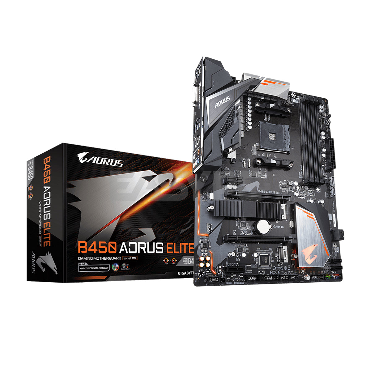 Gigabyte GA-B450 Elite Motherboard Socket Am4 Ddr4