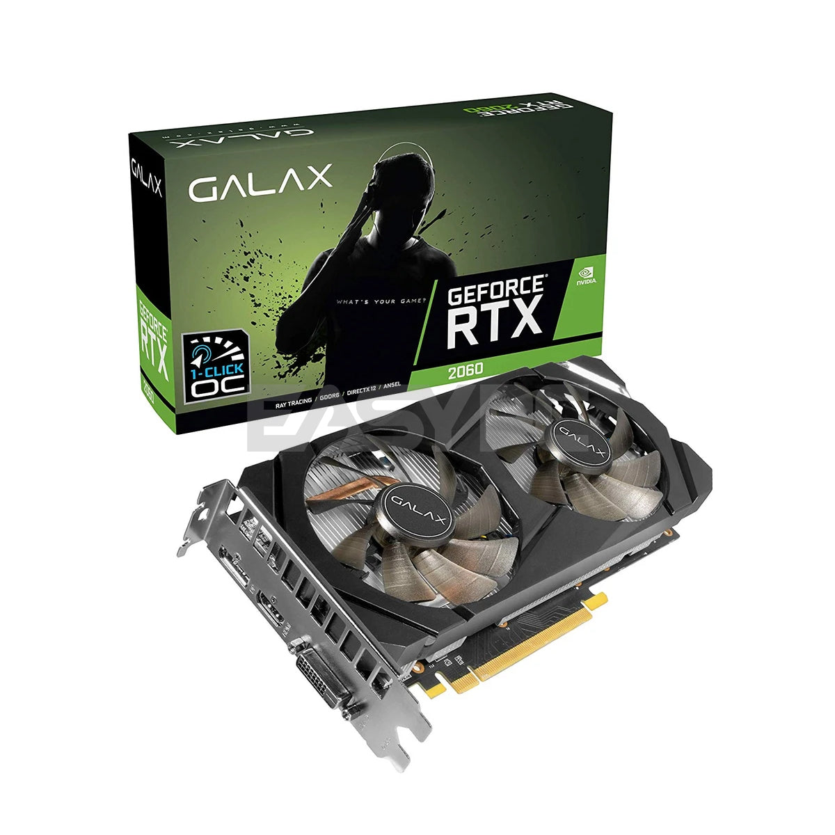 Galax NVIDIA® GeForce RTX 2060 OC 1-Click Videocard 6gb 192bit GDdr6