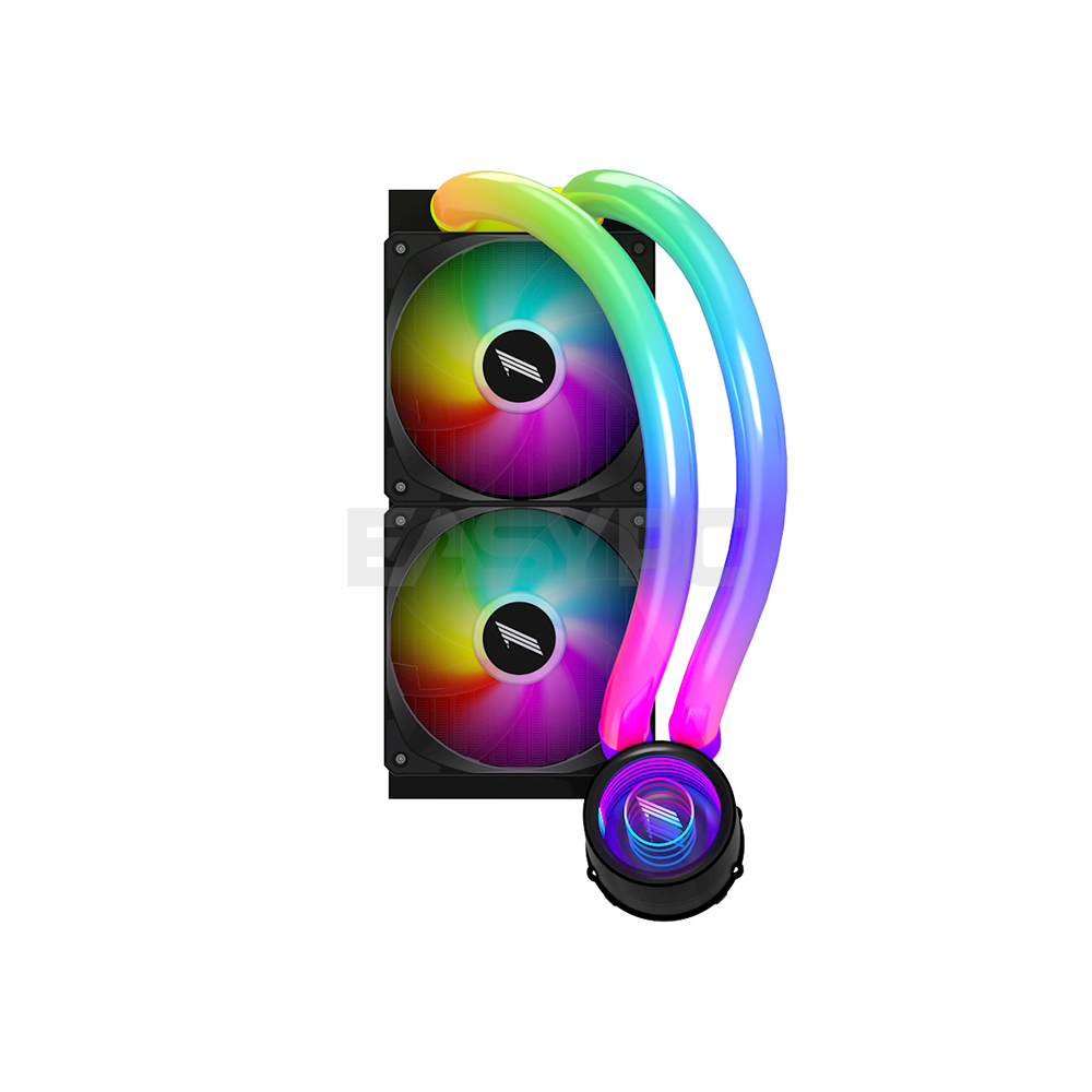 1stplayer Mothra MT240 Infinite Space ARGB AIO Liquid CPU Cooler Black-b