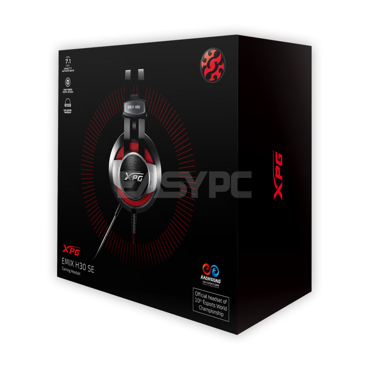 Adata XPG H30 SE Hear Far and Wide with Virtual 7.1 Surround Detachable Noise Canceling Mic Gaming Headset ADH3357 1ION - Image 3