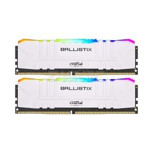 Crucial Ballistix 16GB 2x8 Ddr4 3200Mhz RGB Gaming Memory White - EOL