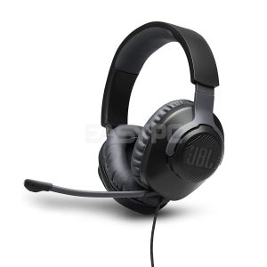 JBL Quantum 100 Wired Gaming Headset with Detachable Mic Black JBHE658 1ION