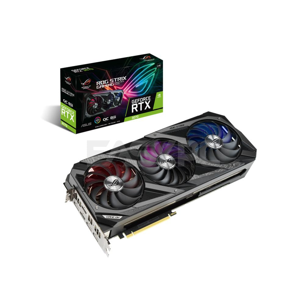 Asus ROG Strix NVIDIA® GeForce RTX 3070 V2 OC Gaming 8gb 256bit GDdr6 Gaming Videocard LHR