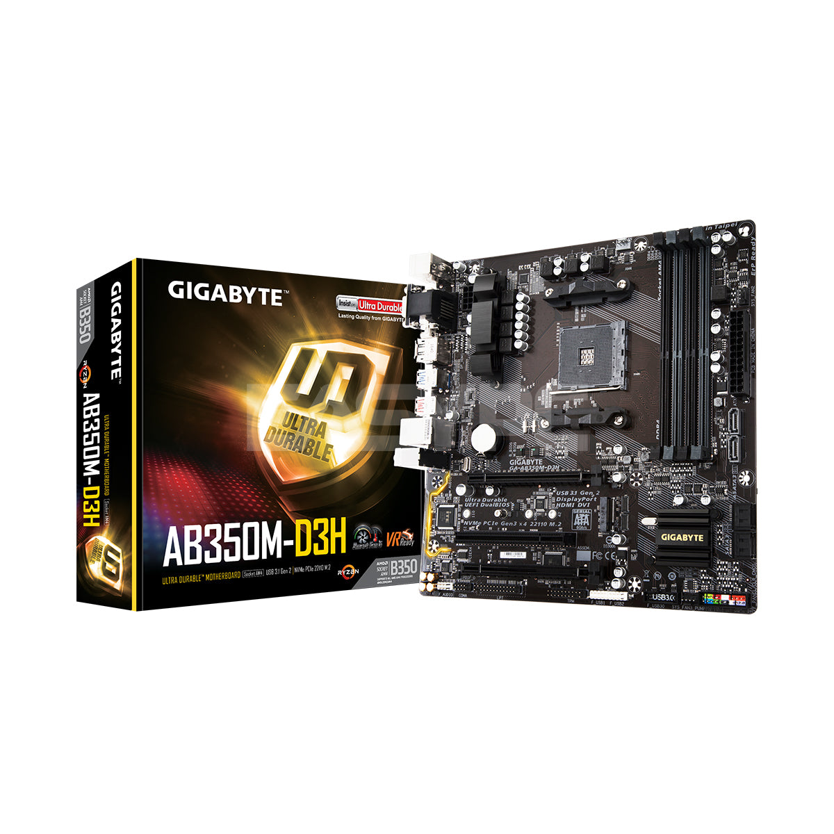 Gigabyte GA-AB350M-D3H Socket Am4 Ddr4 Motherboard