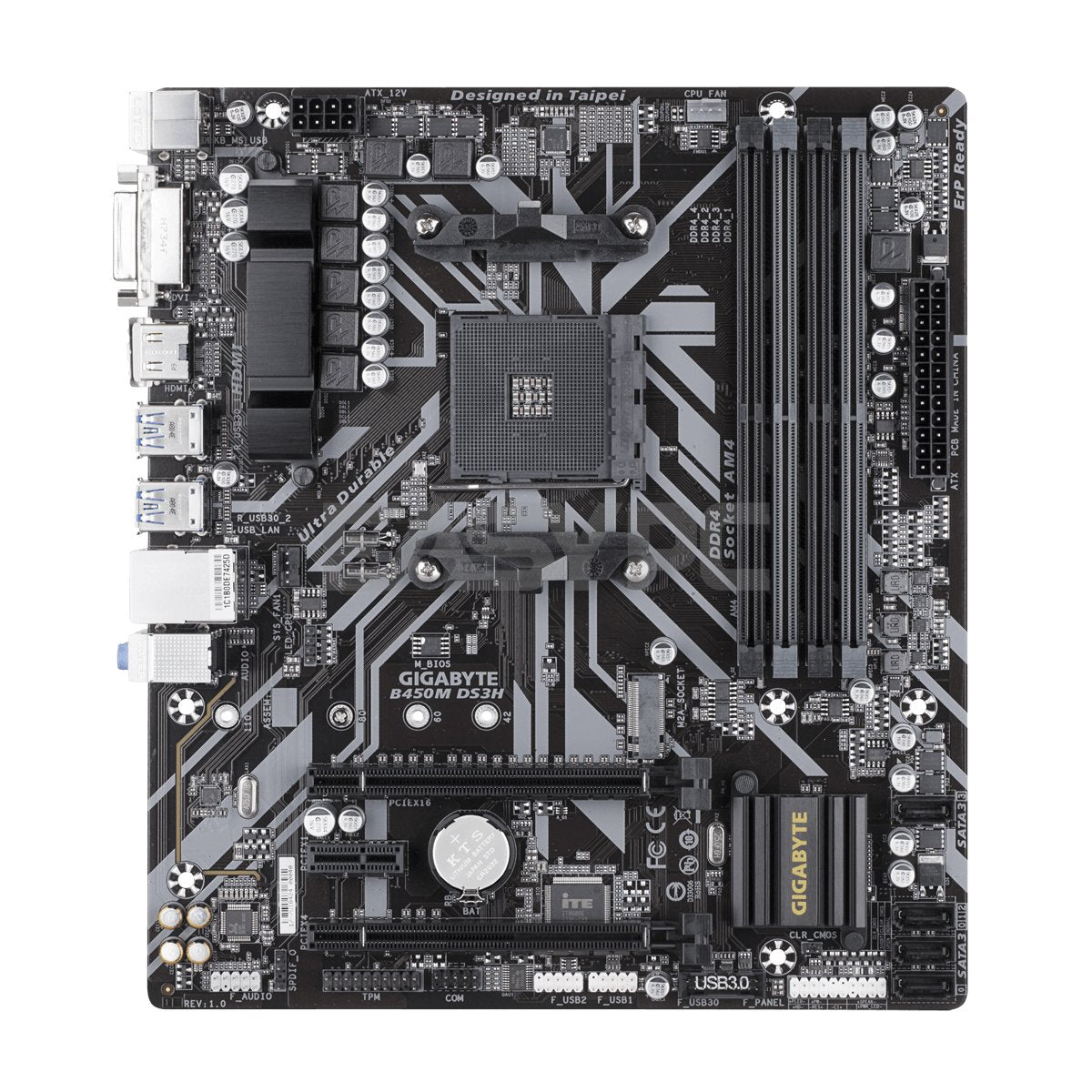 Gigabyte GA-B450M-DS3H Socket Am4 Ddr4 Motherboard Brand New - Image 3