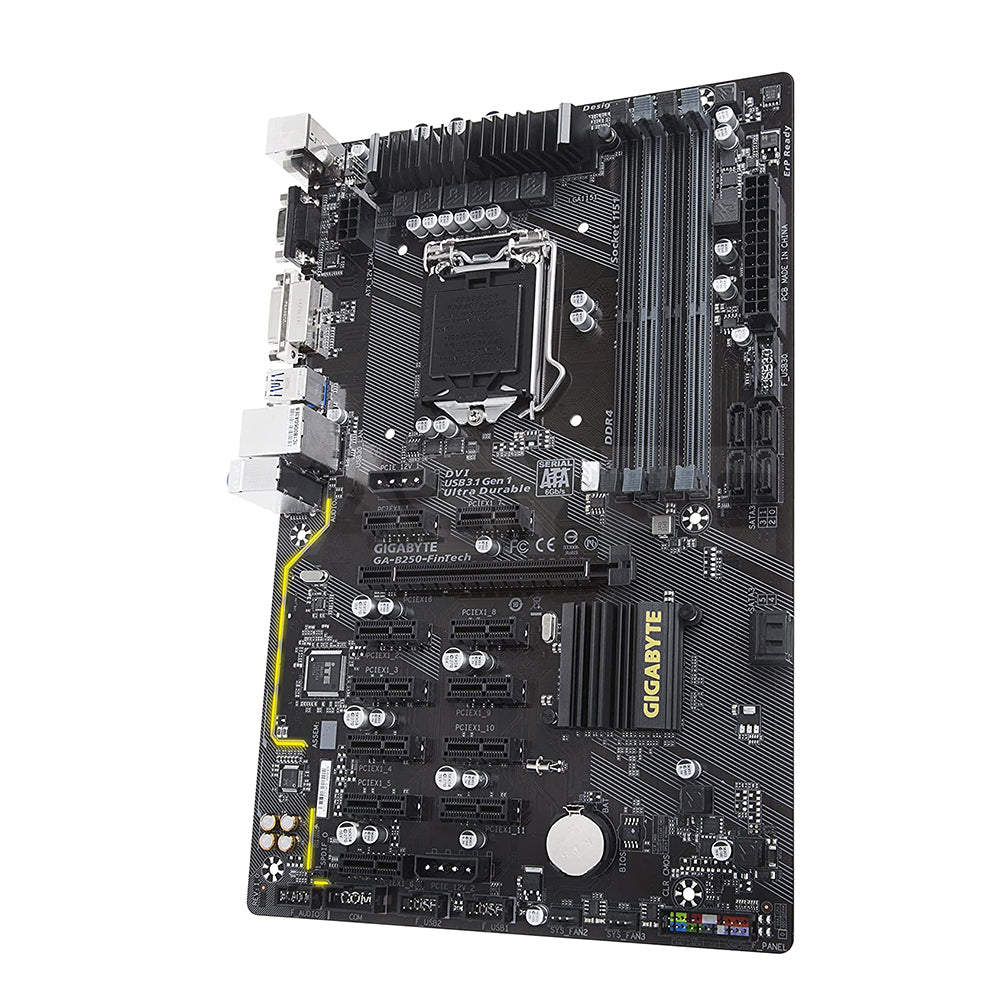 Gigabyte GA B250 Fintech Motherboard Socket 1151 Ddr4 - Image 2