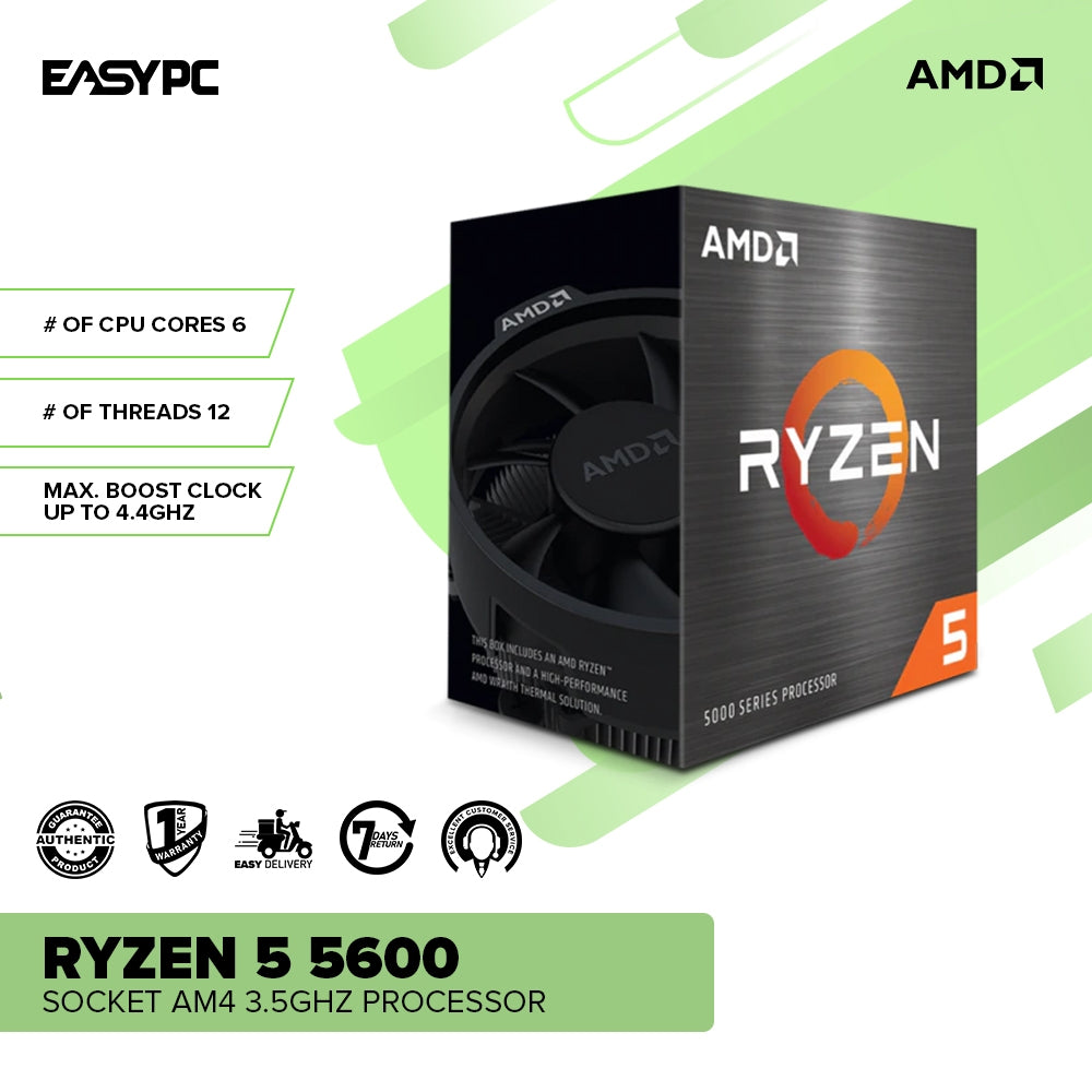 AMD Ryzen 5 5600 Socket Am4 3.5GHz 6 cores