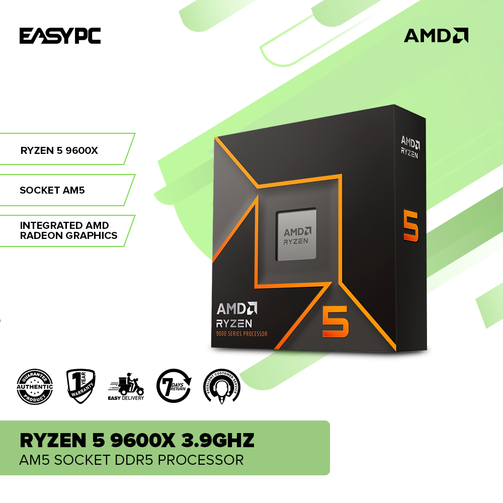 AMD Ryzen 5 9600X 3.9GHz AM5 Socket DDR5 Processor