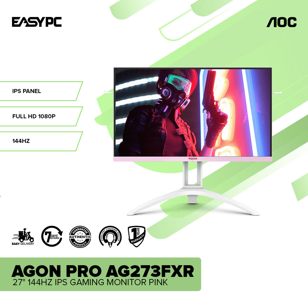 AOC AGON PRO AG273FXR 27" 144Hz IPS Gaming Monitor Pink