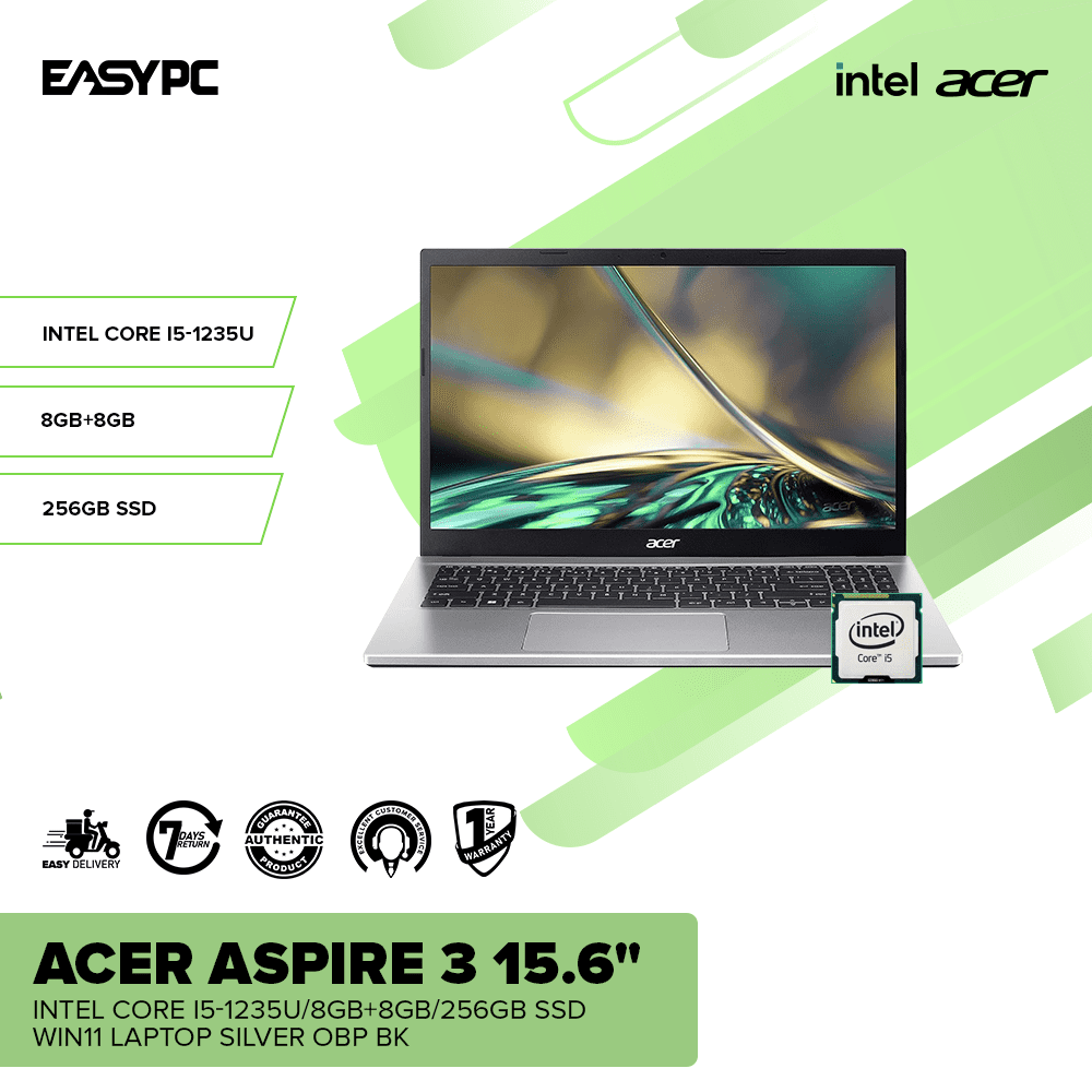 Acer Aspire 3 15.6" Intel Core i5-1235U Silver