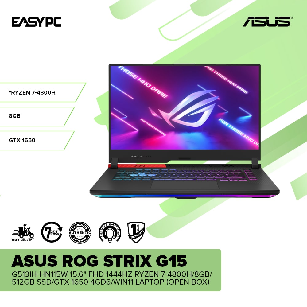 Asus ROG Strix G15 G513IH-HN115W 15.6" FHD 1444Hz Ryzen 7-4800H OB