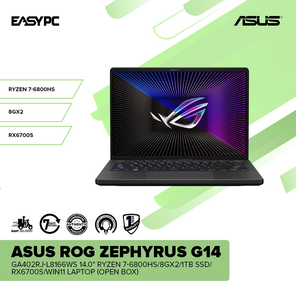 Asus ROG ZEPHYRUS G14 GA402RJ-L8166WS 14.0" Ryzen 7-6800HS OB