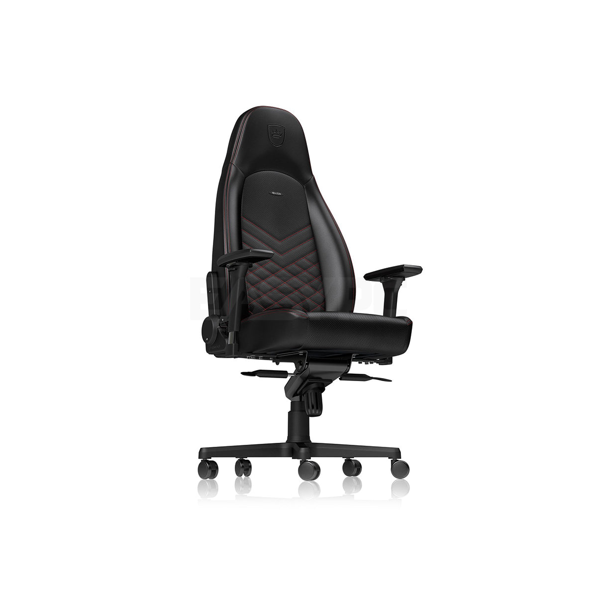 Brand New Noblechairs Icon Gaming PU Leather, Premium Gaming and Office Chair, Superior ergononics, 4D armrest, can hold up to 330 lbs, Award-winning brand/Red/White/black/10KEN - Image 2