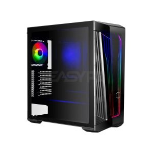 Cooler Master MasterBox 540 ARGB Ether Front Panel, Breathable Power Supply Shroud, Versatile Cooling, Removable Top Panel, Screwless & Tool-Free Design TG Side Panel Mid Tower Gaming Case (MB540-KGNN-S00) 1ION COMB2307