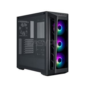 Cooler Master Masterbox MB530P Addressable RGB Fans with Lighting Control, Graphics Card Support Up to 410mm , Cable Cover and Routing Space Aggressive Intakes Mid Tower Desktop Case (MCB-B530P-KHNN-S01) 1ION COMC2306