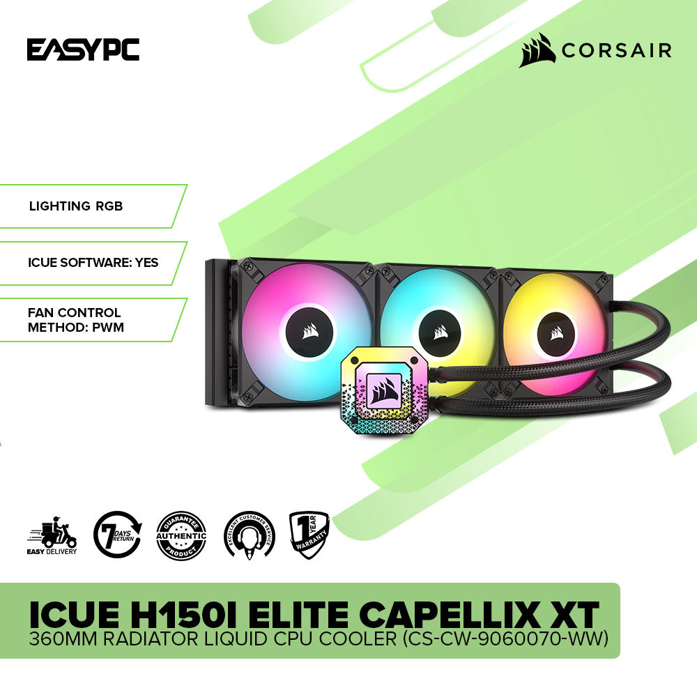 CORSAIR iCUE H150i ELITE CAPELLIX Black