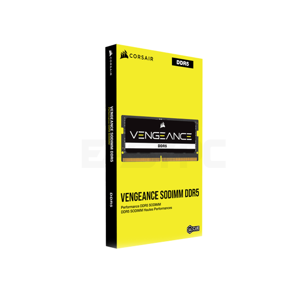 Corsair Vengeance CMSX32GX5M1A4800C40 32GB 1x32GB 4800MHz SODIMM DDR5 RAM Intel XMP Memory Black - Image 3