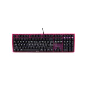 Ducky One DKON1508S-BUSADAPW2 White LED Cherry MX Brown Mechanical Keyboard Pink Case DUDK958 4JTP