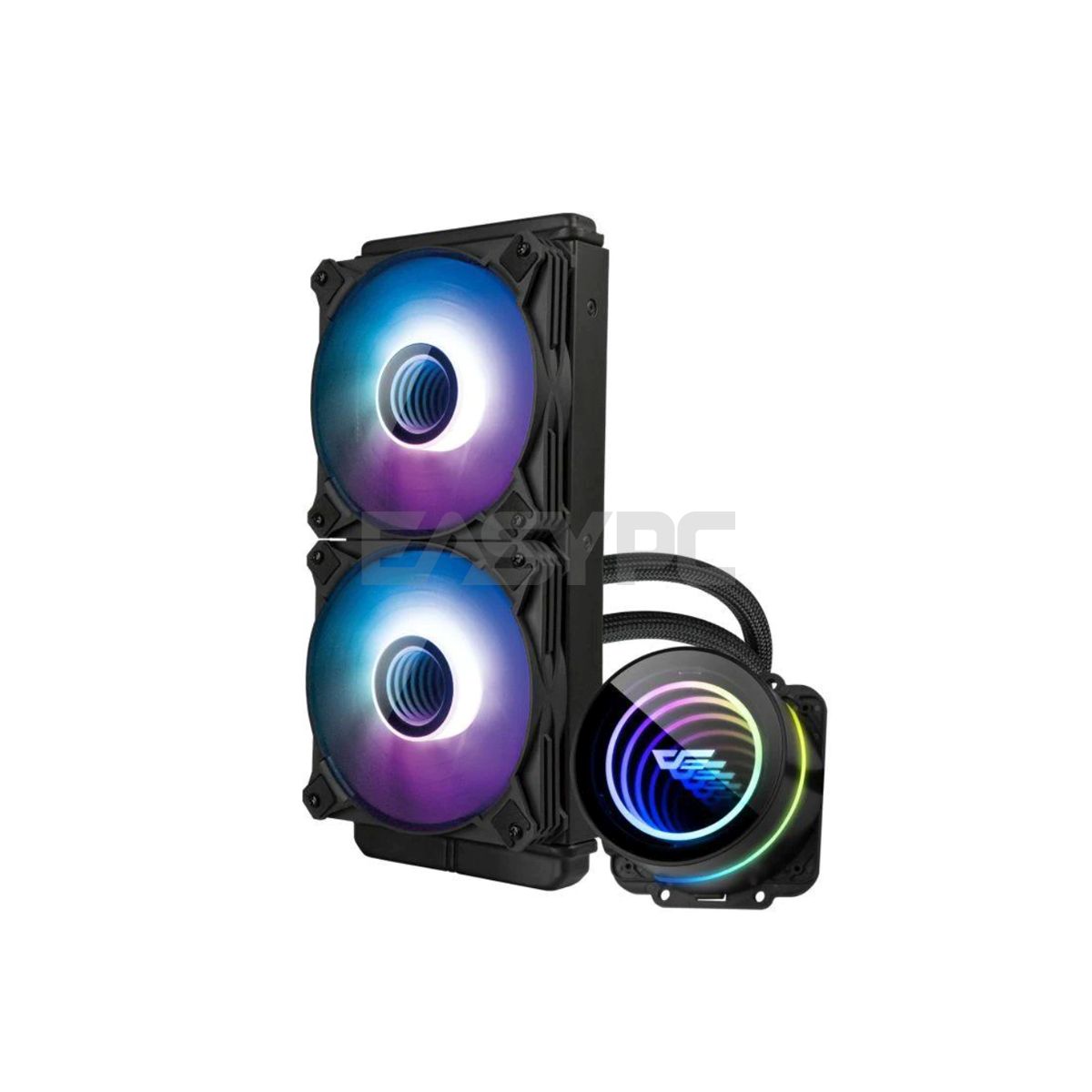 DarkFlash Twister DX 240 V2.6 ARGB AIO CPU Liquid Cooler Black-d