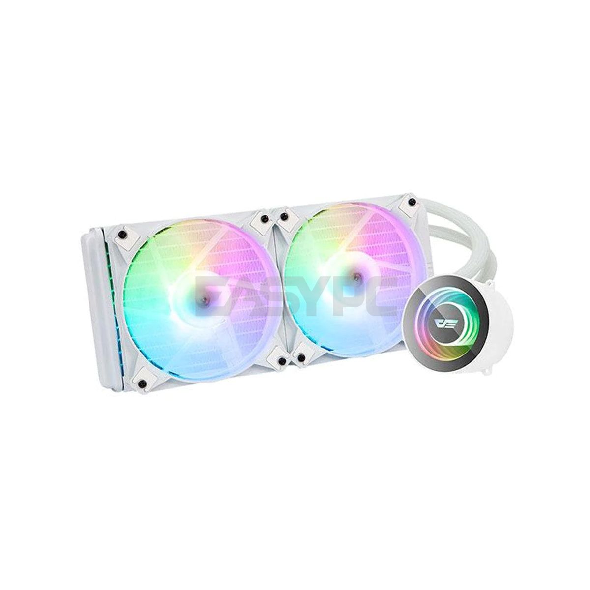 DarkFlash Twister DX 240 V2.6 ARGB AIO CPU Liquid Cooler White-a