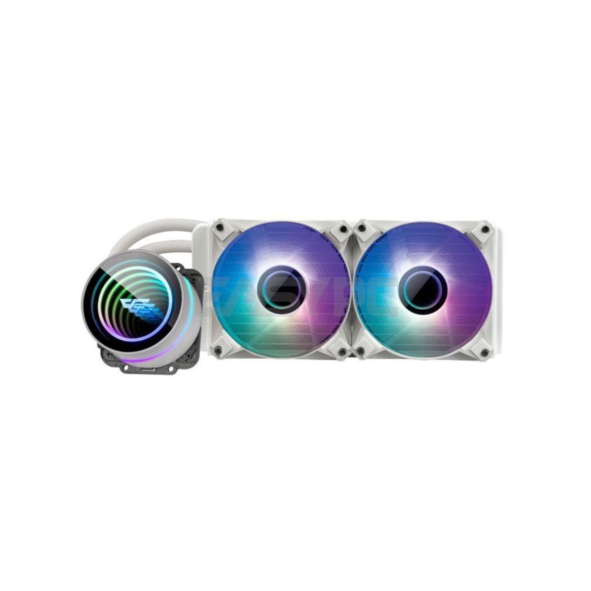 DarkFlash Twister DX 240 V2.6 ARGB AIO CPU Liquid Cooler White-c