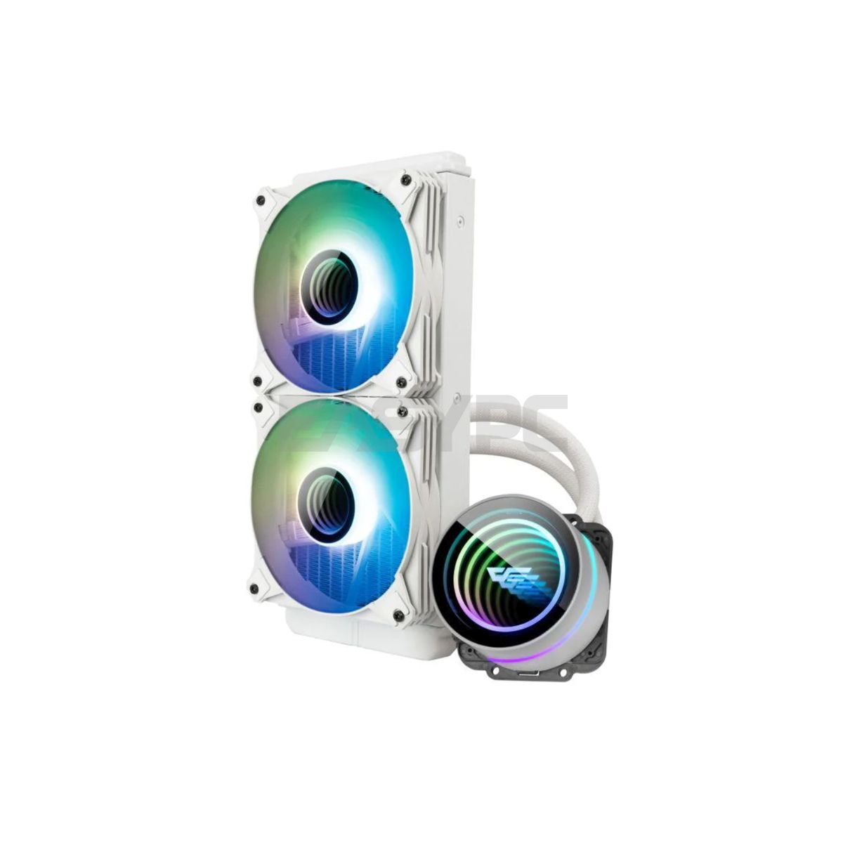 DarkFlash Twister DX 240 V2.6 ARGB AIO CPU Liquid Cooler White-d