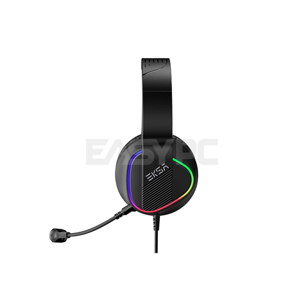 EKSA E400 3D Stereo Surround Sound for PC PS4 Xbox adjustable Mic, noise cancellation RGB Gaming Headset 18LIG EKOC2614 - Image 4