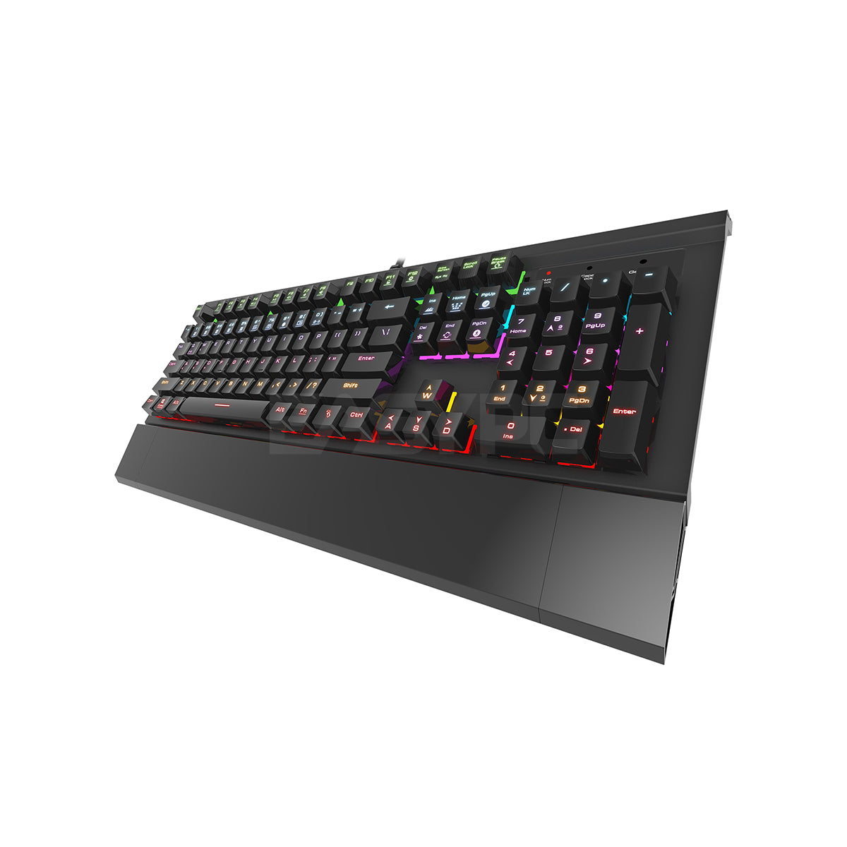 Gamdias Hermes 7 Color, Customizable Lighting Effects, braided cable, Blue key switch Mechanical Keyboard 14BAN GAHE2111 - Image 5