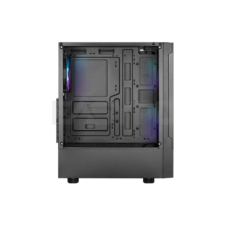 Gamdias Talos E3 Mesh Built-in ARGB Fan Mid Tower Gaming Case Black-b