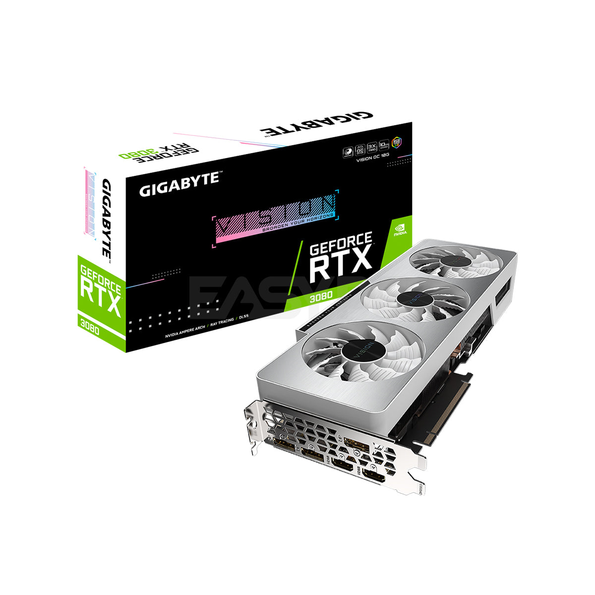 Gigabyte NVIDIA® GeForce RTX 3080 Vision OC GV-N3080VISION-OC-10GD 10gb 320bit GDdr6x Graphics Card Gaming Videocard