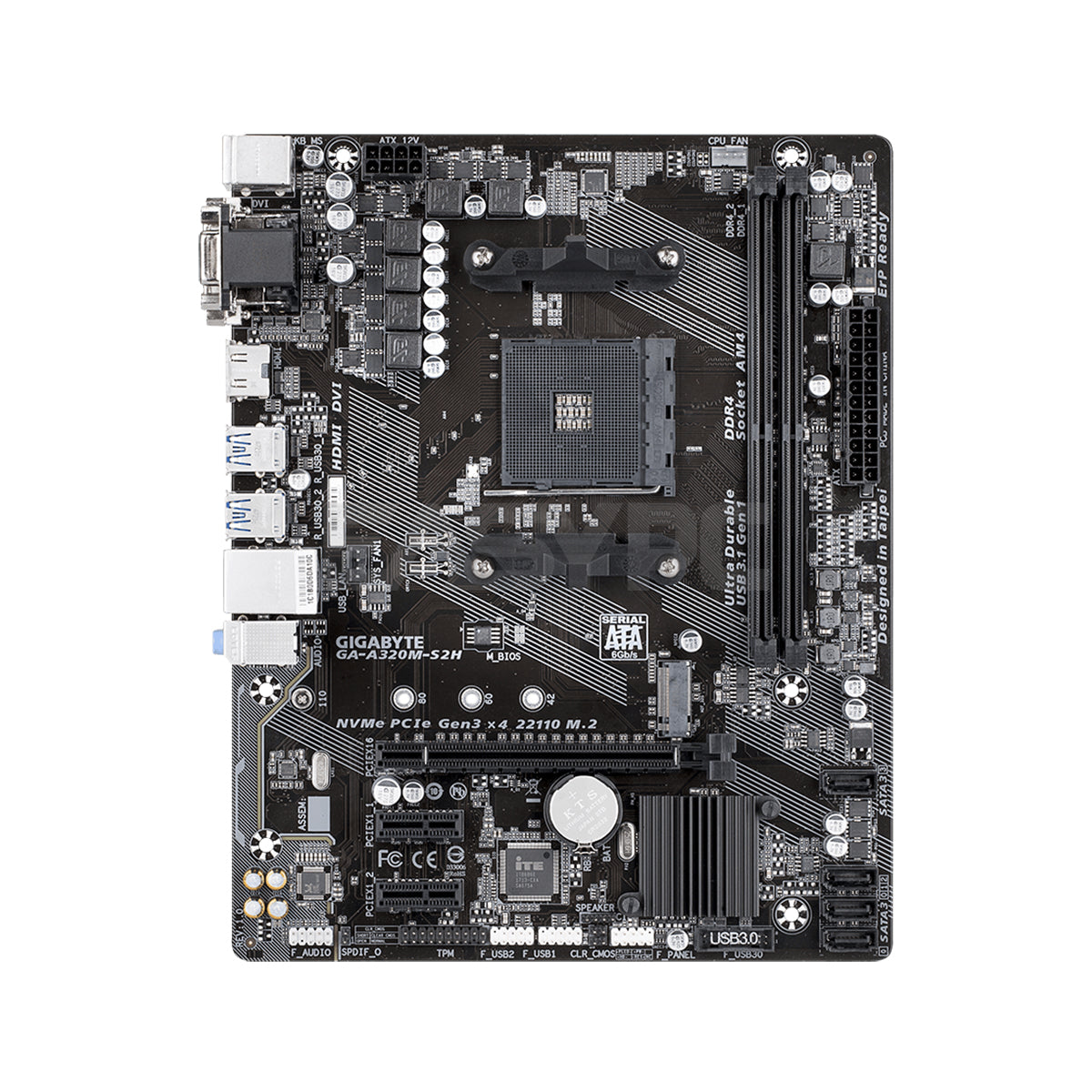 Gigabyte GA A320M S2H Motherboard Am4 Ddr4-b