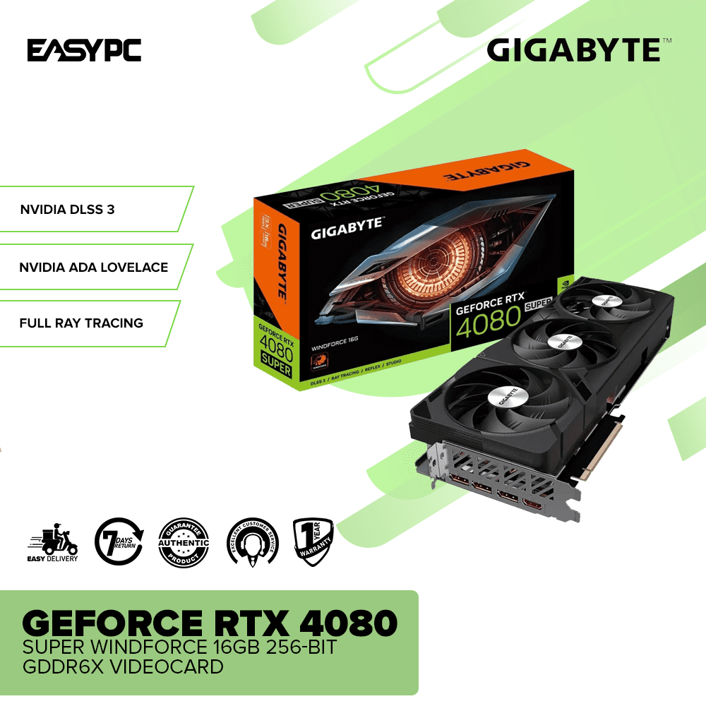 Gigabyte GeForce RTX™ 4080 Super Windforce 16GB 256-Bit GDDR6X Videocard