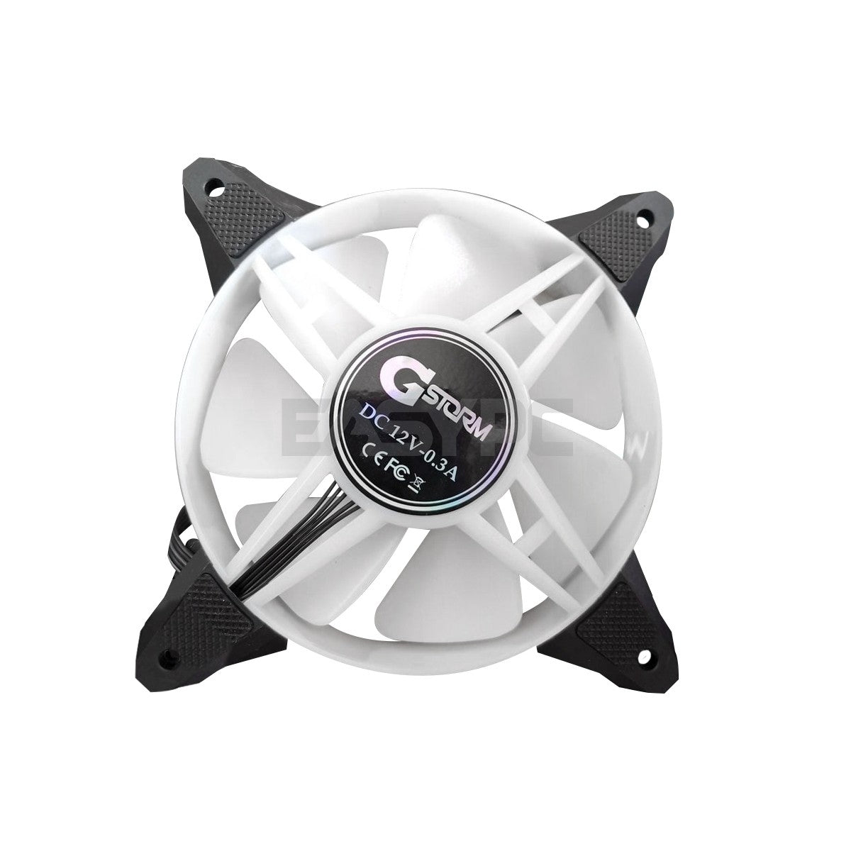 Gstorm Phantom 3in1 120mm Chassis Fan w/ControlHubandRemote ARGB Black-b