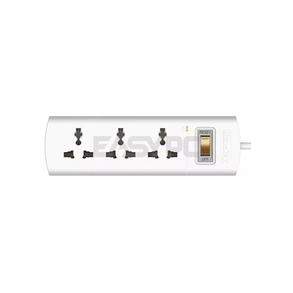 Huntkey SZM304-4 1.5-meter 3 sockets durable with Master Switch Surge Protector-a