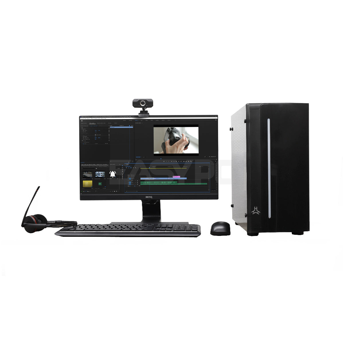 EasyBuild Ryzen 5 3500 Complete Desktop Computer Set