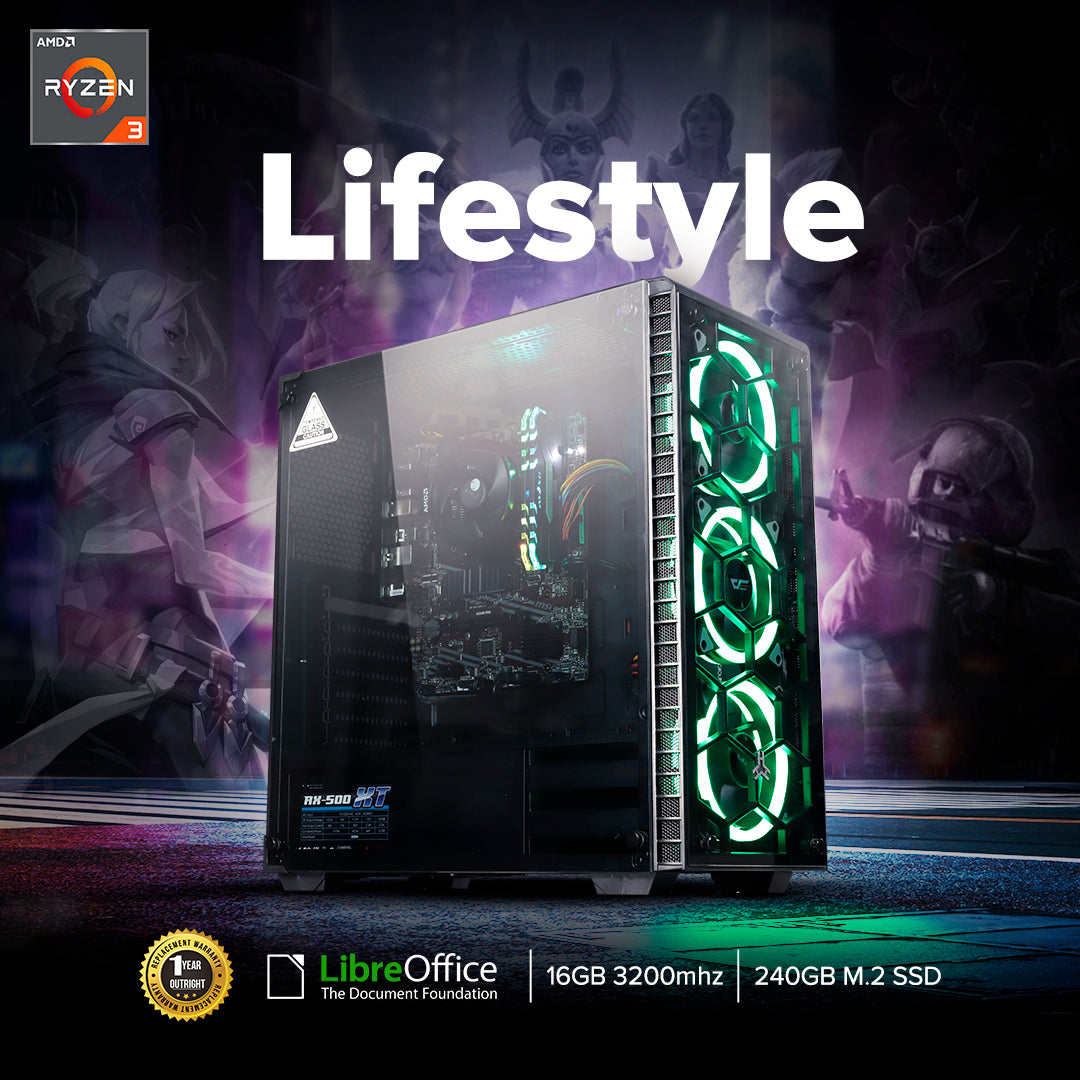 EasyBuild Ryzen 3 Pro 4350G Complete Computer Desktop Package for Lifestyle, Brand New Desktop Package AMD Build A520m, Best for Lifestyle Use - Image 2
