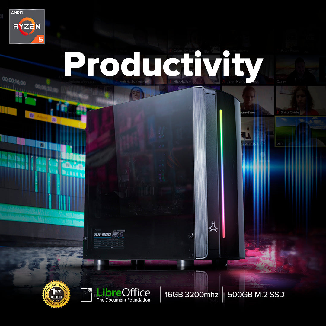 EasyBuild Ryzen 5 3500 Complete Desktop Computer Set - Image 2