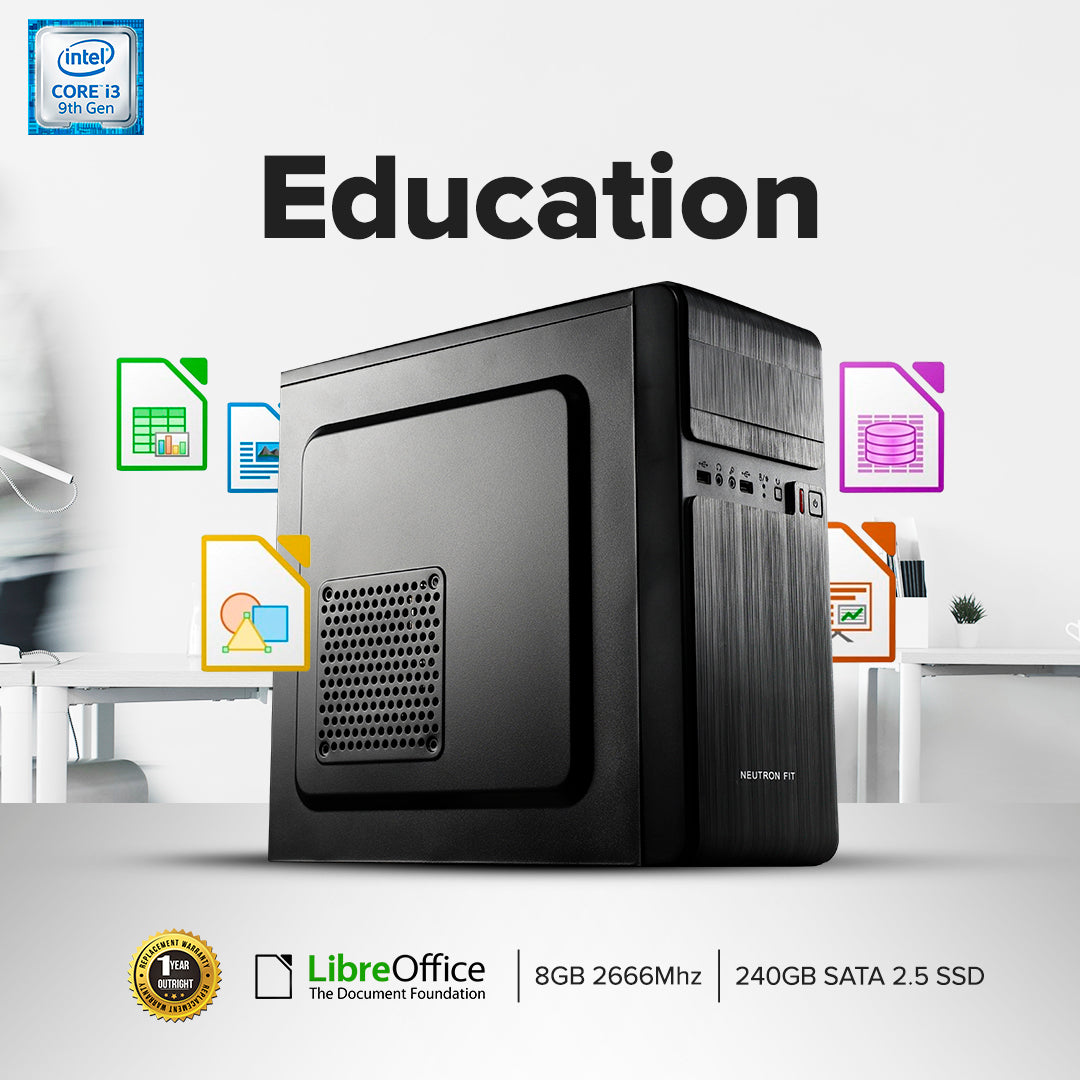 EasyBuild Intel Core i3-9100f Complete Desktop Computer Set for Education - Image 2